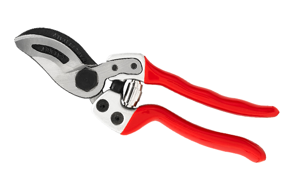 anvil type pruning shears used in greenhouse and gardens