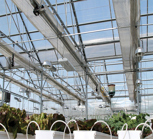 greenhouse alminium shading for better light