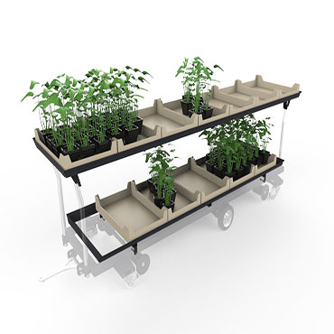 different types plant and seed trays for greenhouse growers